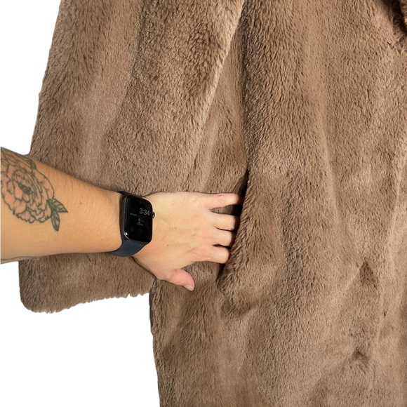 Stand Studio | Camille Cocoon Faux Fur Coat Tan 34/US 2 - Picture 13 of 16